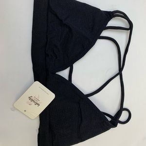 Free People soft black bralette